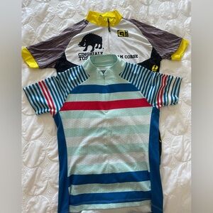 2 biking shirts, women’s S/M